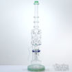 Beadwork by Lookah: Double Chamber 8-Arm Tree Perc, Fritted Honeycomb Perc w/ Recycler