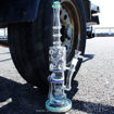 Beadwork by Lookah: Double Chamber 8-Arm Tree Perc, Fritted Honeycomb Perc w/ Recycler