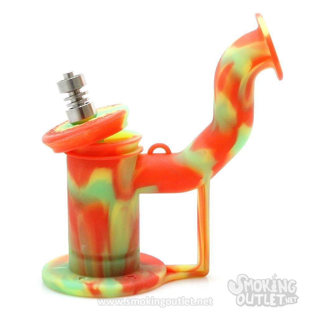 Mini Silicone Dab Rig Smoking Outlet