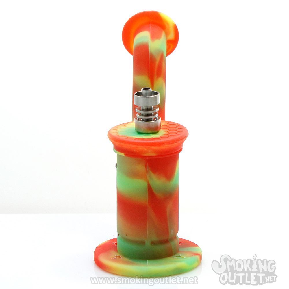 Mini Silicone Dab Rig Smoking Outlet