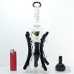The Porcupine: 8-Arm Double Chamber Water Pipe by Diamond Glass