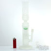 Glow in the Dark Double Chamber Tree Perc Water Pipe