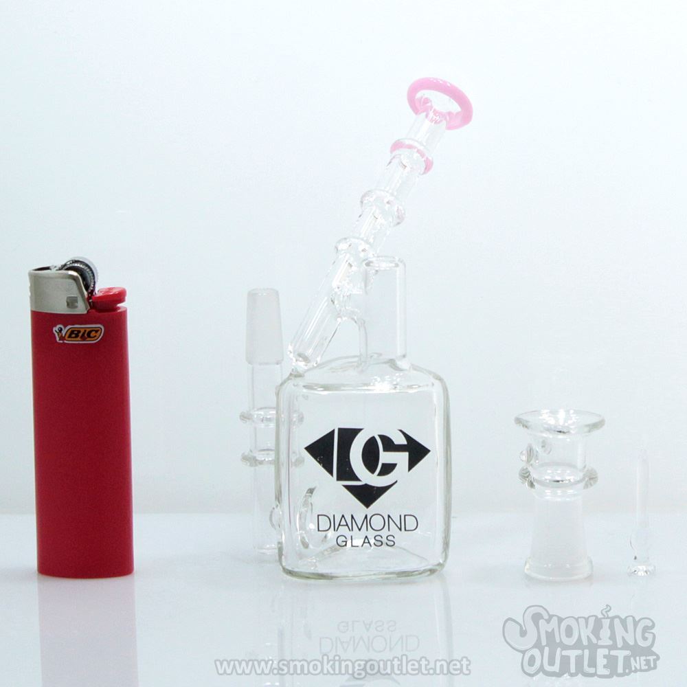 Mini Prism Dab Rig by Diamond Glass | Smoking Outlet