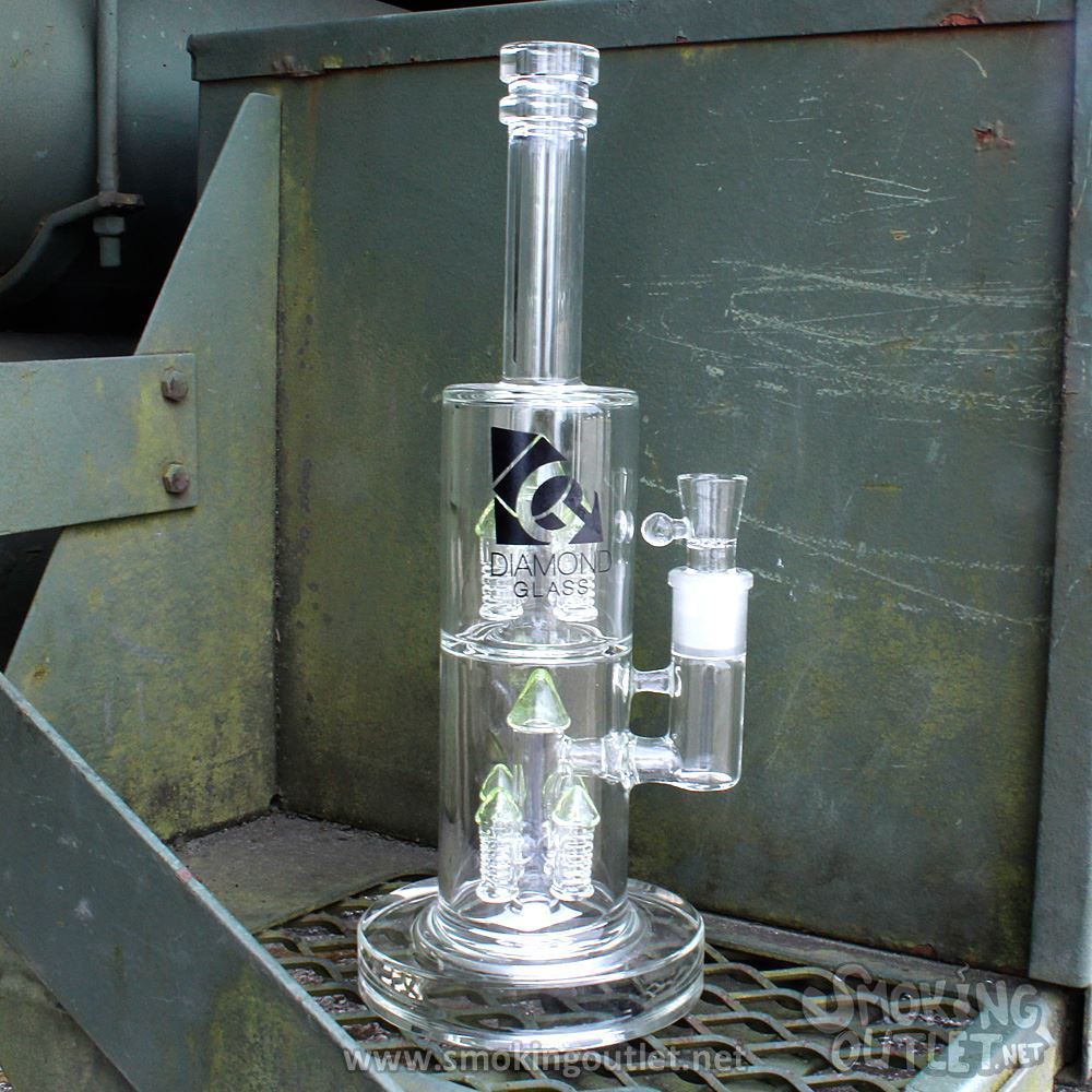 8Bullet Perc, Double Chamber Bong by Diamond Glass Smoking Outlet