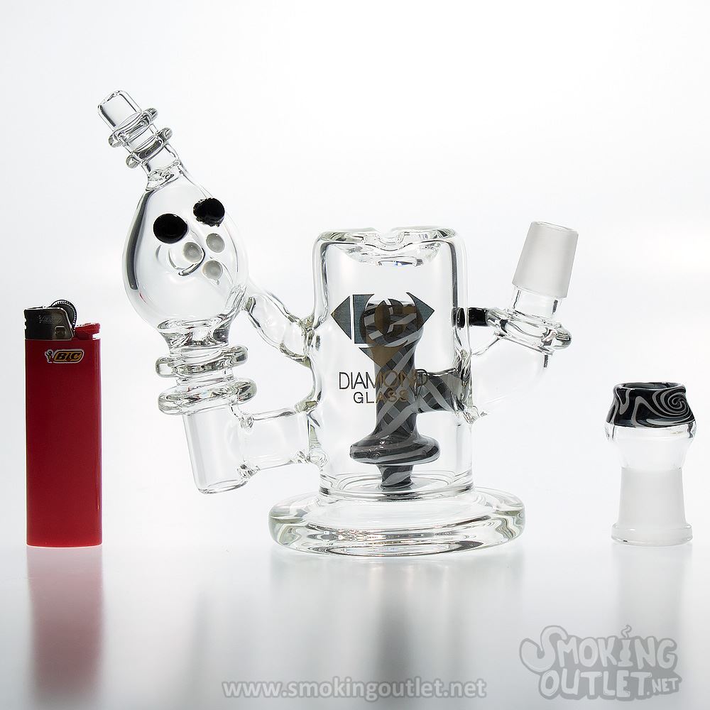 PentaClops Perc, Double Chamber Dab Rig by Diamond Glass Smoking Outlet