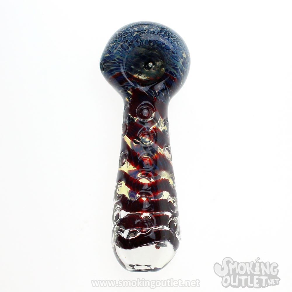 Yarn Twist Glass Spoon Pipe | Smoking Outlet