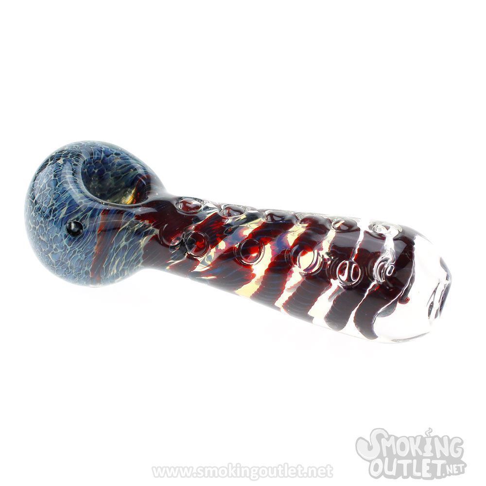 Yarn Twist Glass Spoon Pipe 