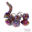 Purple Rasta Swirl Caravan Quadruple Bubbler