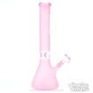 Tall Frosted Beaker Bong W/ Ice Pinch By Diamond Glass 