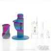 Boro-Silicone 5-Piece Hybrid Bong and Bag by Aqua Works Glass