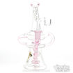Pink Pachyderm Double-Chamber Dab Rig By Diamond Glass