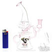 Pink Pachyderm Double-Chamber Dab Rig By Diamond Glass