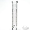 Behind the Damask Premium Etched Beaker Bong by Diamond Glass