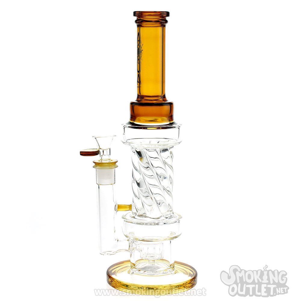 Twist Disk Percolator Bong by Aqua Works Glass Smoking Outlet