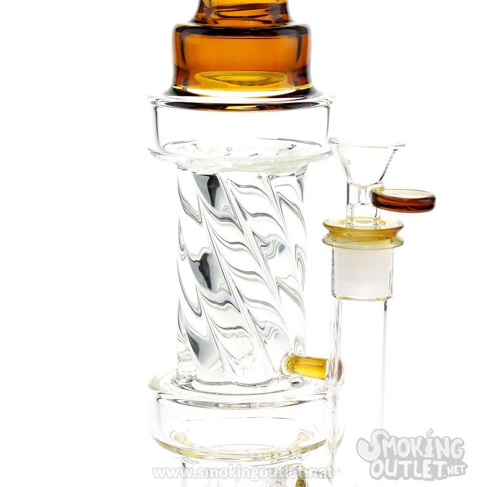 Twist Disk Percolator Bong by Aqua Works Glass Smoking Outlet