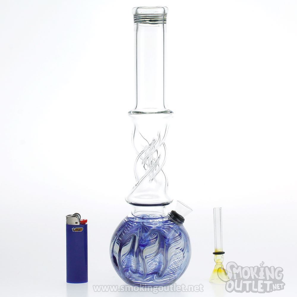 As Is Feathered Helix Bong W Downstem Perc Smoking Outlet 8059