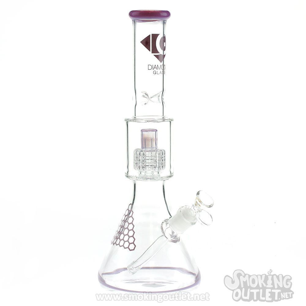 Triplex Beaker Bong by Diamond Glass Smoking Outlet