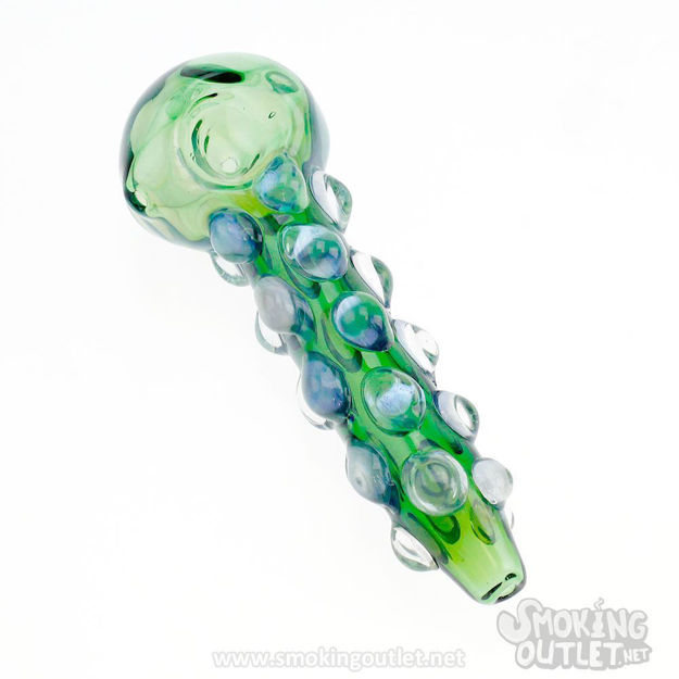 Green Gecko Spoon Pipe
