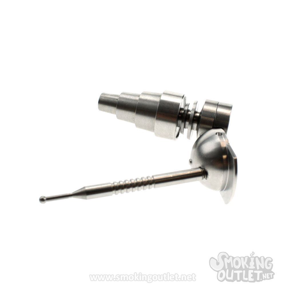 4Piece Titanium Nail & Carb Cap Smoking Outlet