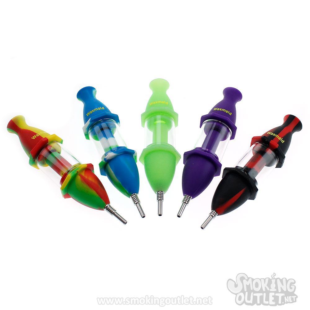 Waxmaid 8 Silicone Glass Nectar Collector Kit - Water Pipe