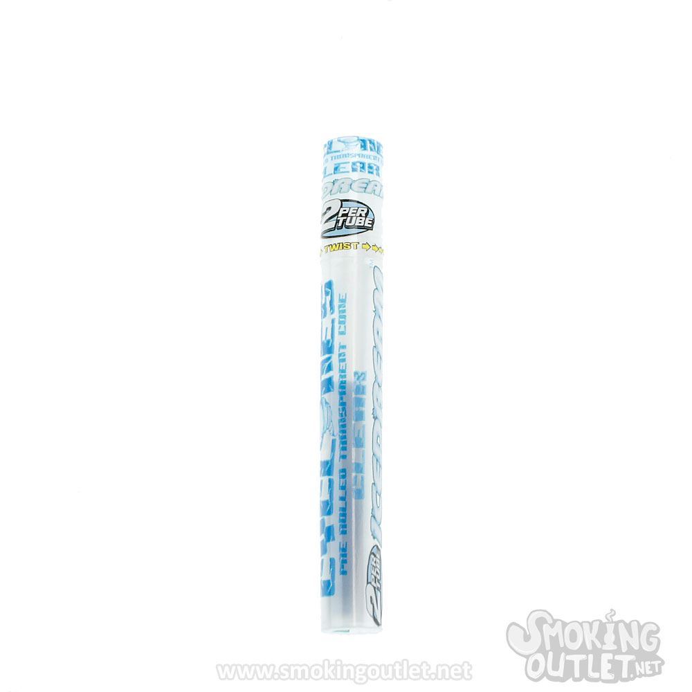 Cyclones 1 ¼ Clear Pre Rolled Cones Smoking Outlet
