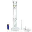 9mm Hell's Icicle 16" Tall Water Pipe by Diamond Glass