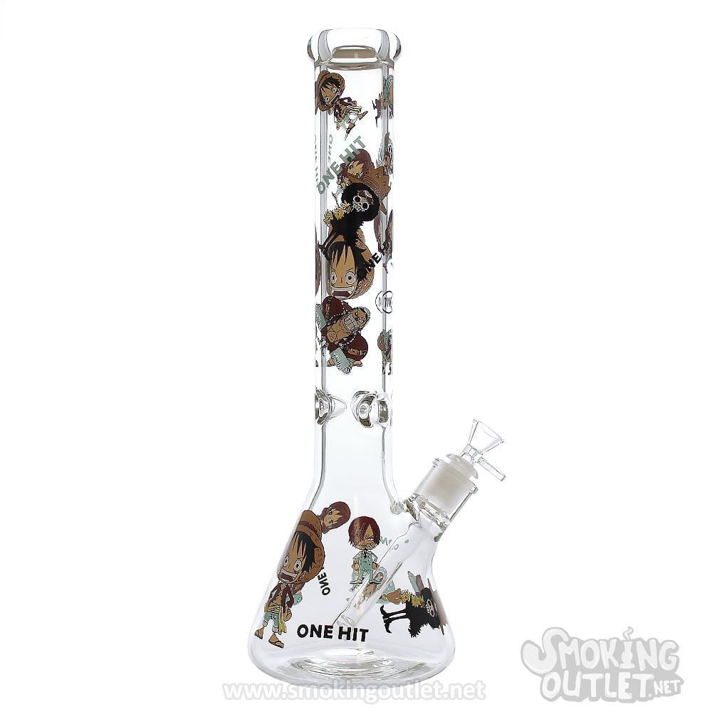 One Hit 7mm Beaker Bong by Diamond Glass Smoking Outlet