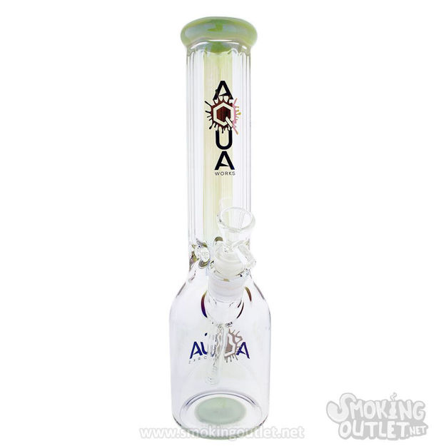 Oil Slick Hex Top Bong by Aqua Works Glass