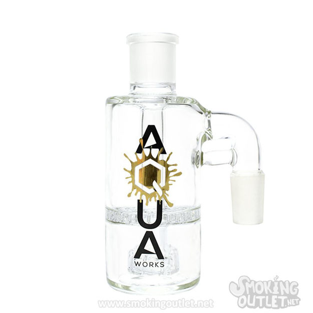 90° Showerhead to Honeycomb Ashcatcher by Aqua Works Glass