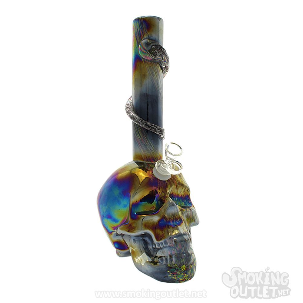 The Crystal Skull Soft Glass Bong Smoking Outlet