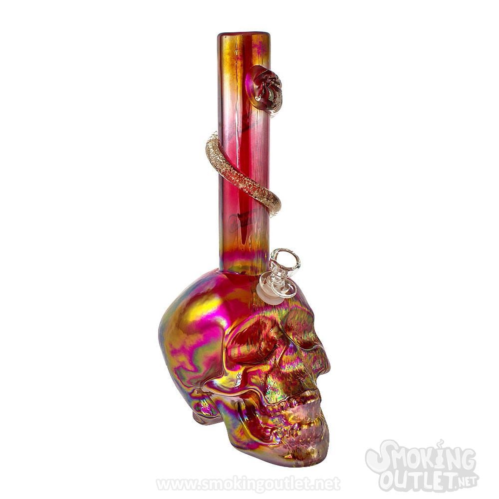 The Crystal Skull Soft Glass Bong | Smoking Outlet