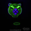 UV Glow Eye of the Tiger by Illuminati Glass