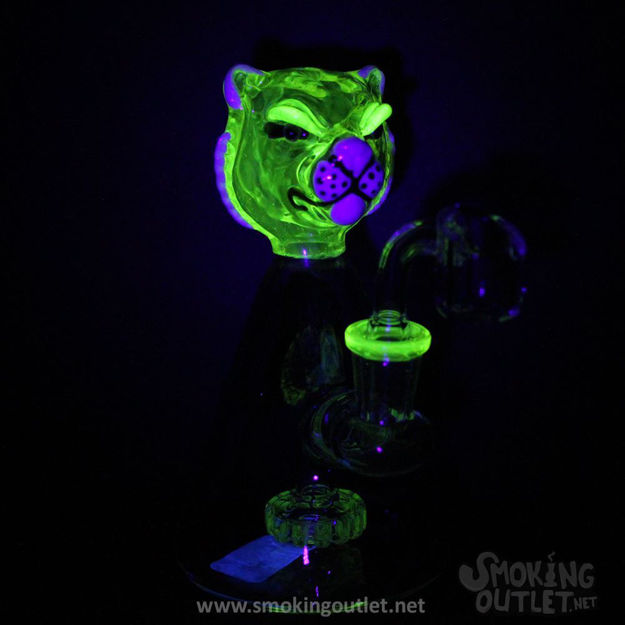 UV Glow Eye of the Tiger by Illuminati Glass
