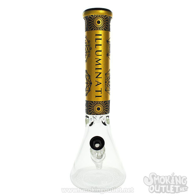 Fully Etched Alchemy Beaker by Illuminati Glass