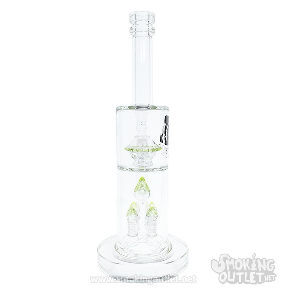 4-Bullet and UFO Perc, Double Chamber Bong by Diamond Glass | Smoking ...