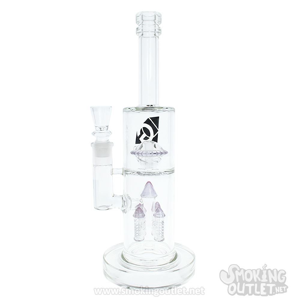 4Bullet and UFO Perc, Double Chamber Bong by Diamond Glass Smoking