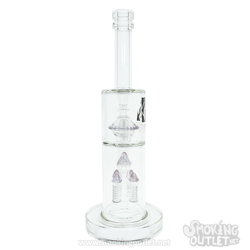 4Bullet and UFO Perc, Double Chamber Bong by Diamond Glass Smoking