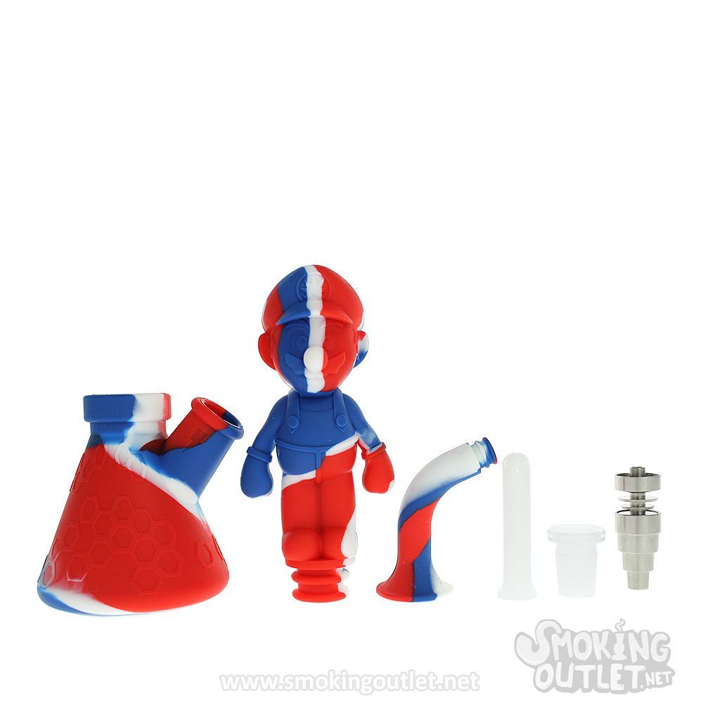 Mario World Silicone Dab Rig | Smoking Outlet