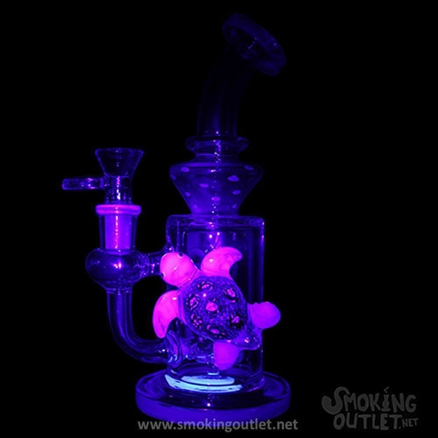 Sea Turtle Splendor by Cheech Glass - UV Glow