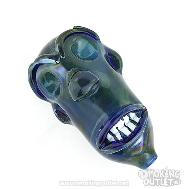 Glass Scaryface Spoon Pipe