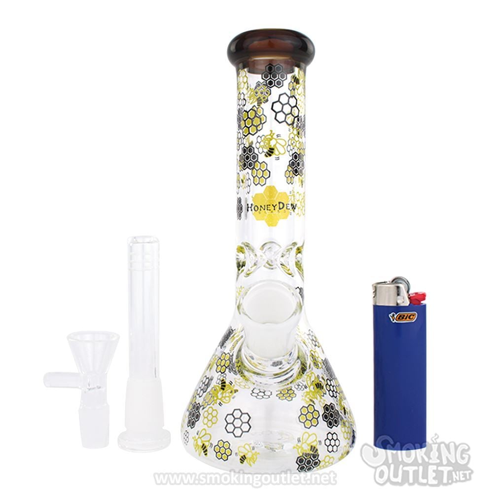 Bee Buddy Mini Bong by Honey Dew Glass Smoking Outlet
