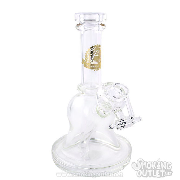 Clear "Liberty Bell" With Swing Bucket Dab Rig By Illuminati Glass