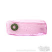 Ringed Pink Iceberg Glass Spoon Pipe