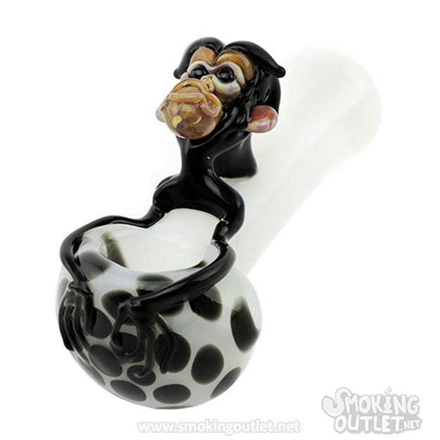 Monkey Business Spoon Pipe by Apollo Glassworks