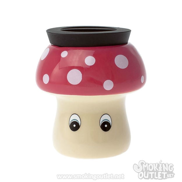 Mini mushroom in a jar