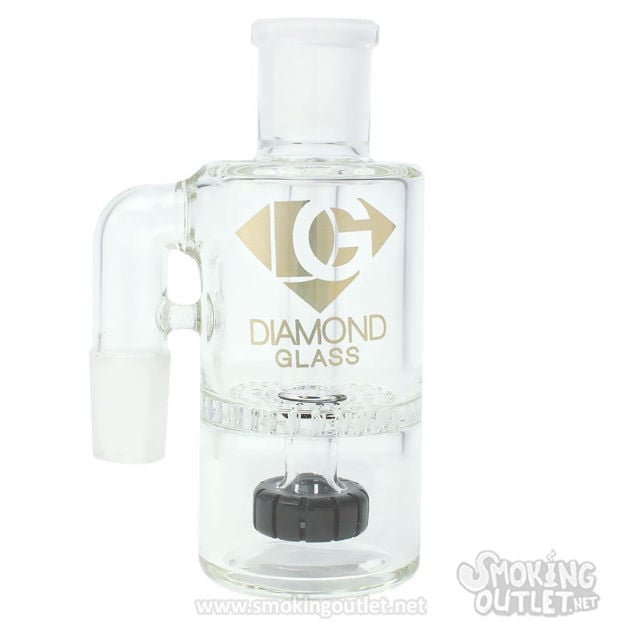90° Honeycomb Ashcatcher 18mm By Diamond Glass