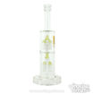 The Rocket Launching Tower Water Pipe By Diamond Glass - Gold Logo