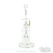 The Rocket Launching Tower Water Pipe By Diamond Glass - Gold Logo