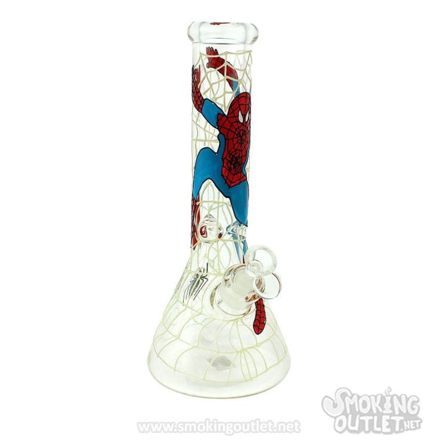 Picture of Spiderman Glow Beaker Bong