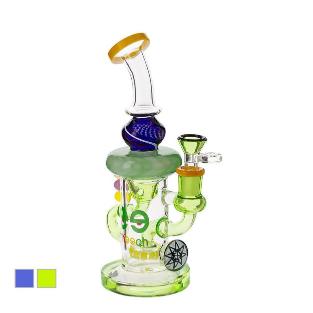 Revved Retro Water Pipe By Cheech Glass